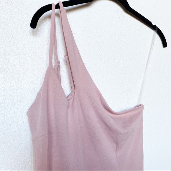 Favlux Fashion Pink One Shoulder Jumpsuit Size Medium - Picture 3 of 9